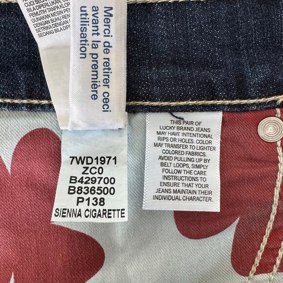 Lucky Brand Jeans Sienna Cigarette Womens Size 10 Distressed Boho Y2K Grunge - Picture 5 of 16